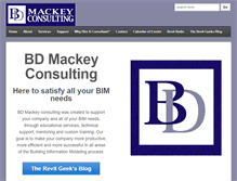 Tablet Screenshot of bdmackeyconsulting.com